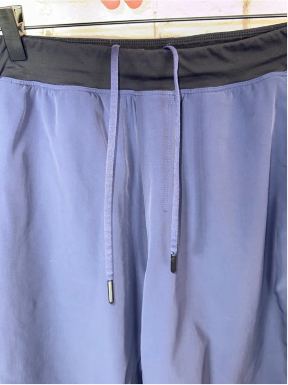 Men's Lululemon Athletic Shorts UNLINED Pace Breaker Size Large Blue Black